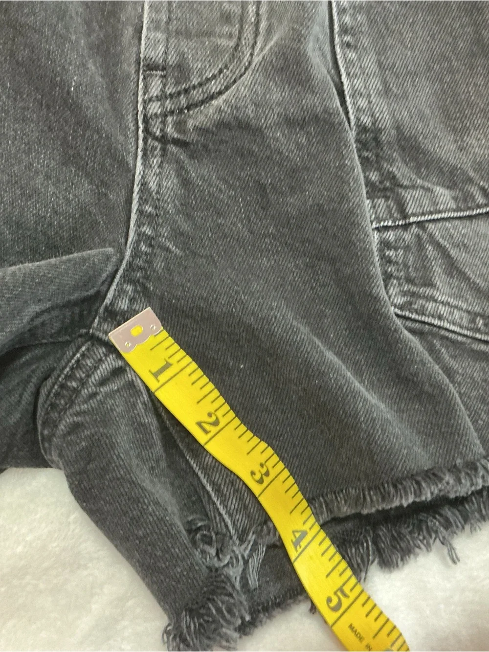 We The Free Moxie Denim Shorts Rope Belt Night Hawk Black Size 28 OB2201488